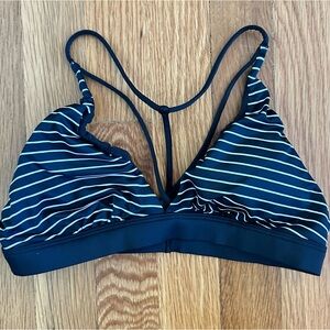 Victorias Secret Sport Black and White Strappy Bra Size Small